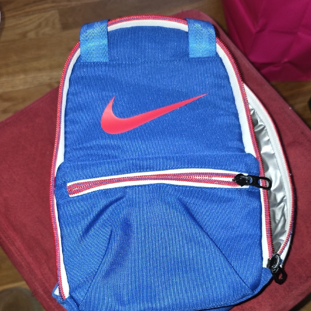 Nike Blue And Red Lunchbox with Red Swoosh